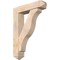 Ekena Millwork Funston Arts and Crafts Smooth Bracket w/ Offset Brace, Douglas Fir, 7 1/2"W x 32"D x 44"H BKT0806X32X44FST03SDF - alternate 1